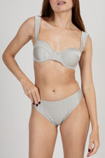 Giovana Bikini Top - Silver