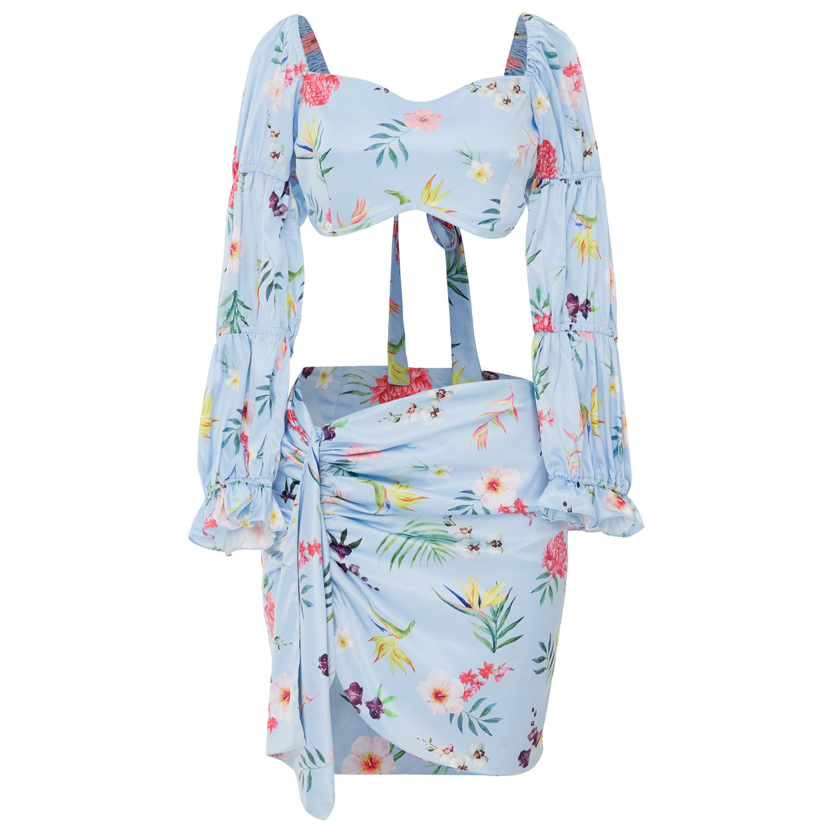 Melina Blue Garden Top