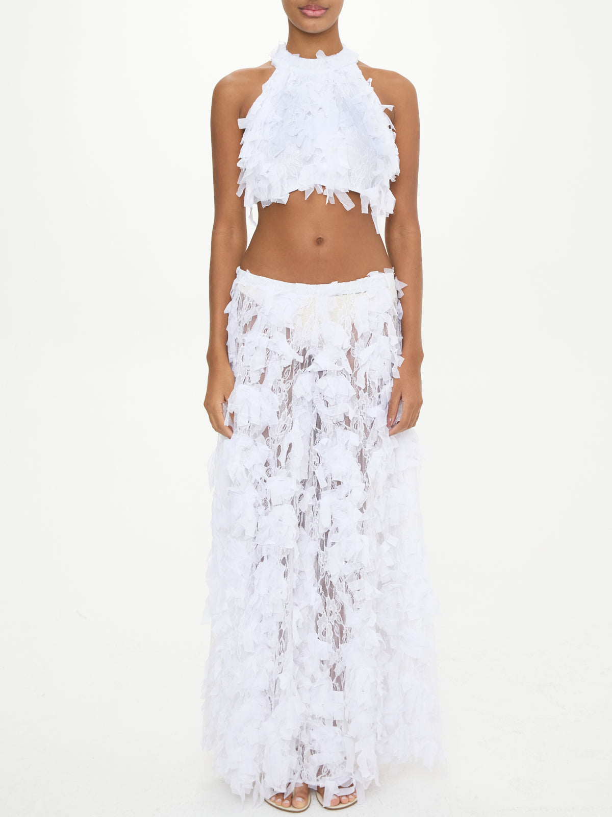 Jasmine Renda Branca Top