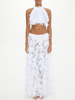 Jasmine Renda Branca Top