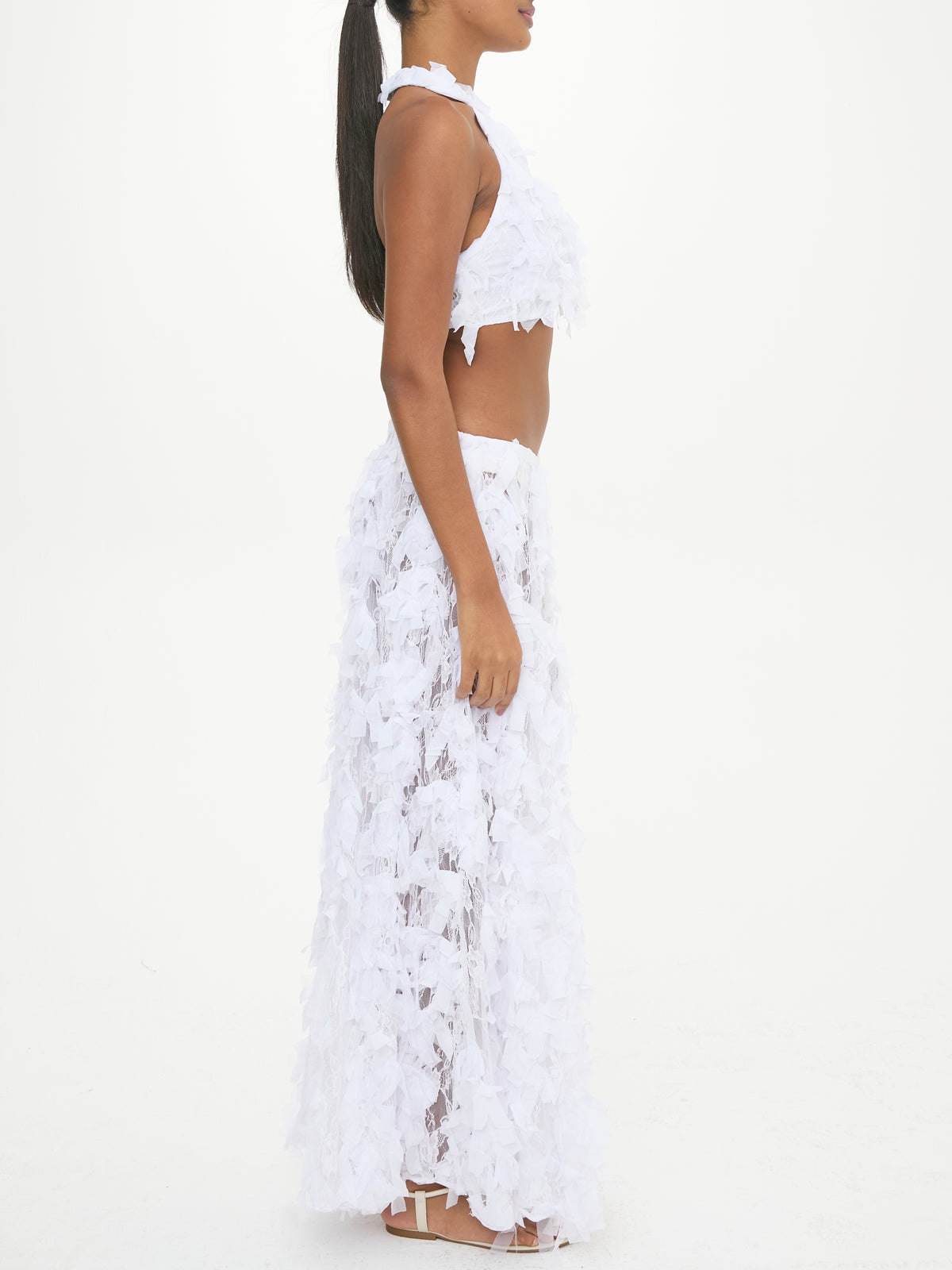 Jasmine Renda Branca Top