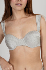 Giovana Bikini Top - Silver