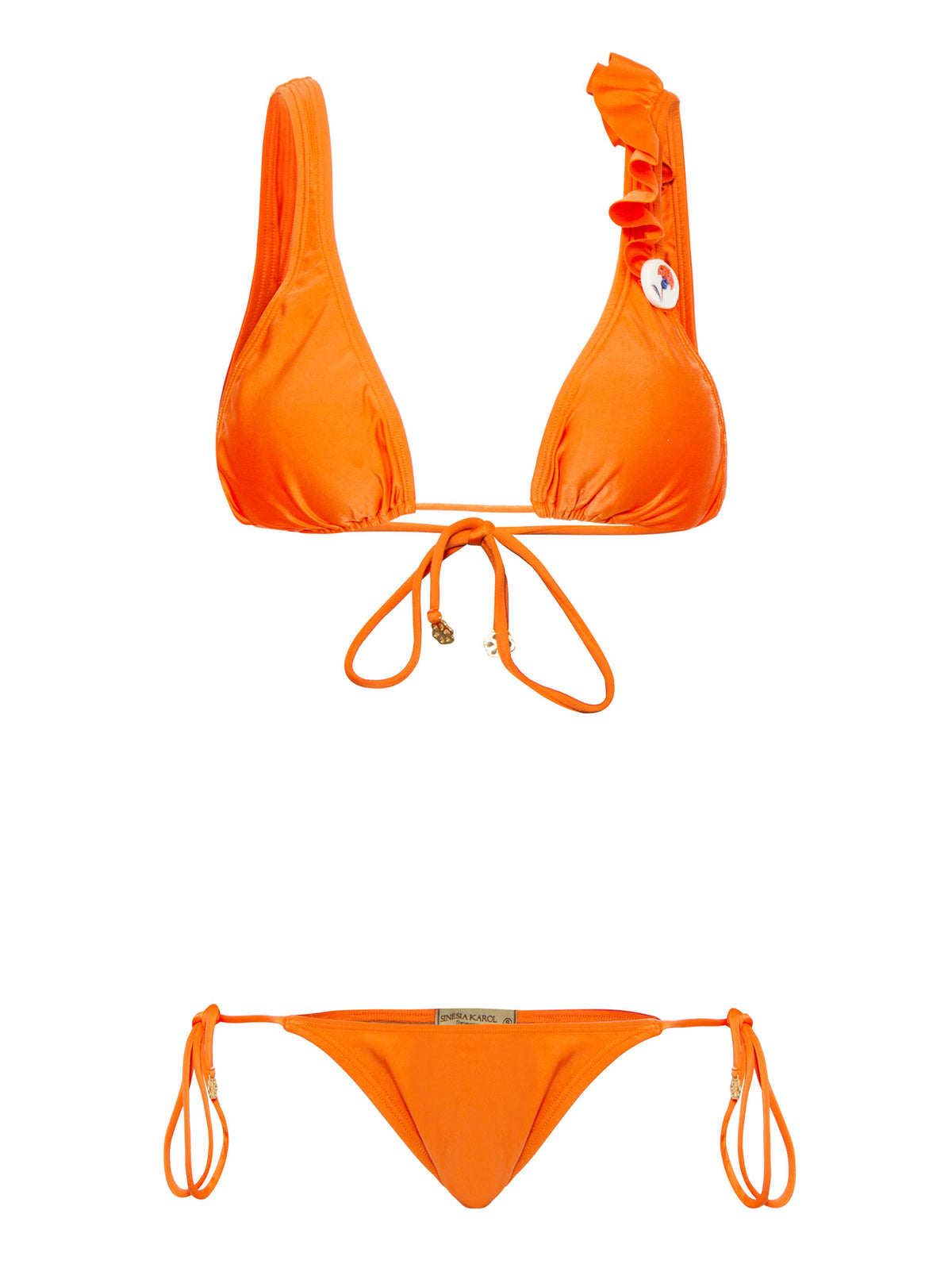 Angelina Laranja Bikini Top