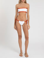 The Raika Bikini Bottom in Off-White/Páprica
