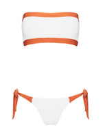 The Raika Bikini Top in Off-White/Páprica