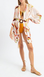 Gaya Silk Shirt in Heliconia