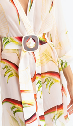 Gaya Silk Shirt in Heliconia