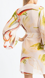 Gaya Silk Shirt in Heliconia