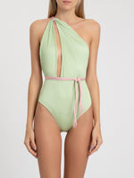 The Myra One Piece in Green Tea