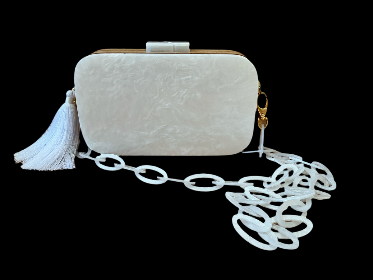 White Pearl Acrylic Bag