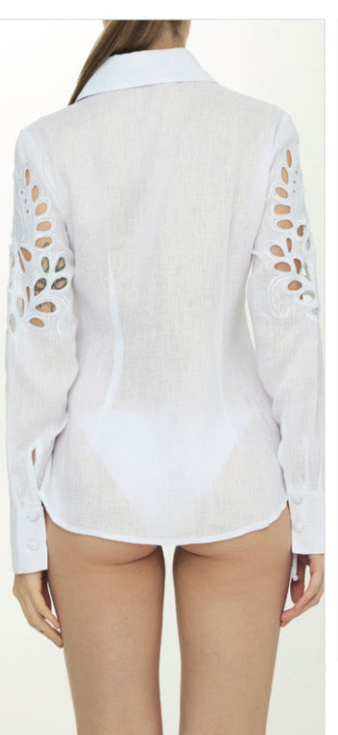 Thereza Shirt White Lace