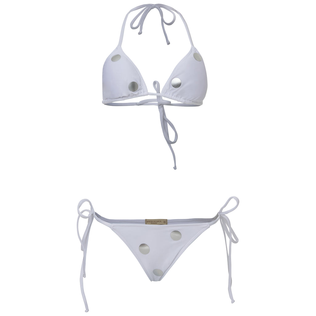 Fatima Bikini Top White