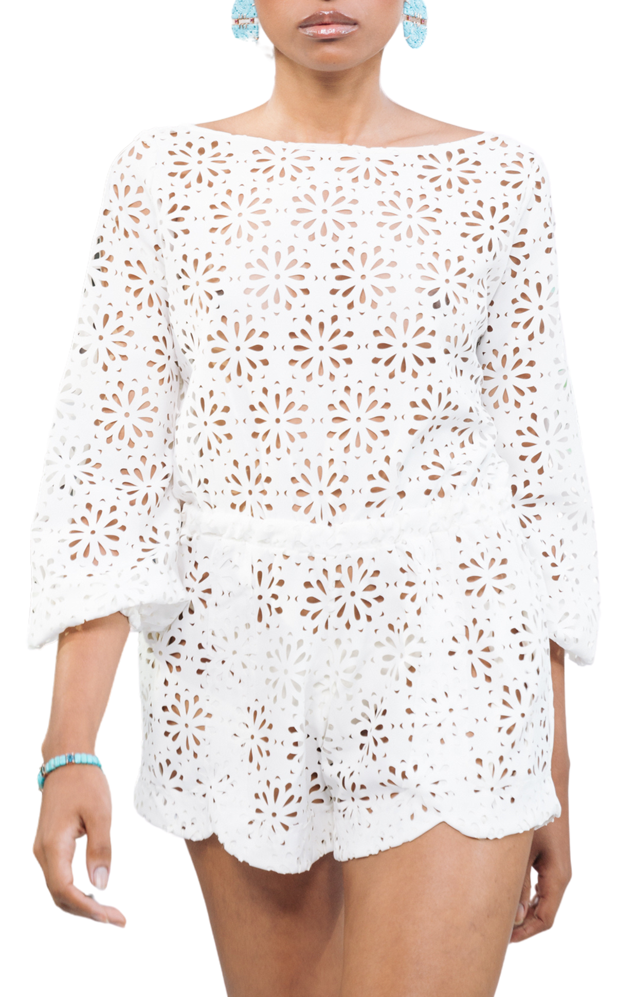 Larissa Romper Off White