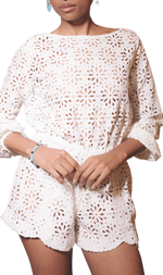 Larissa Romper Off White