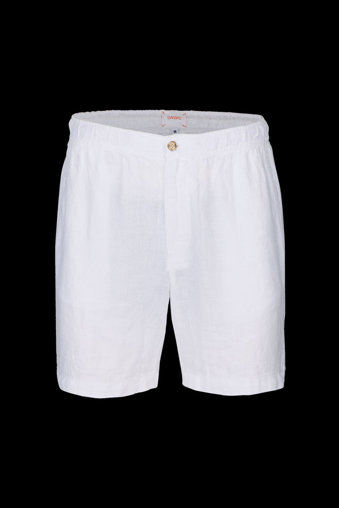 White Amalfi Linen Short