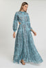 The Lucile Dress in Floral Verde