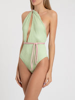 The Myra One Piece in Green Tea